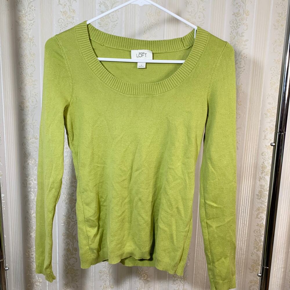 Ann Taylor LOFT Green Long Sleeve Size S